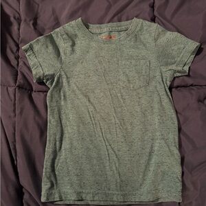 Cat & Jack Heathered Green Short Sleeve Tee